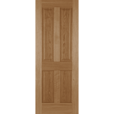 Oak 4 Panel Recessed Internal Fire Door